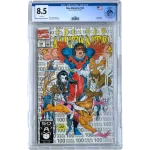 The New Mutants #100 EGC 8.5- Last Issue & Silver Cover by Rob Liefeld– Marvel Comics USA