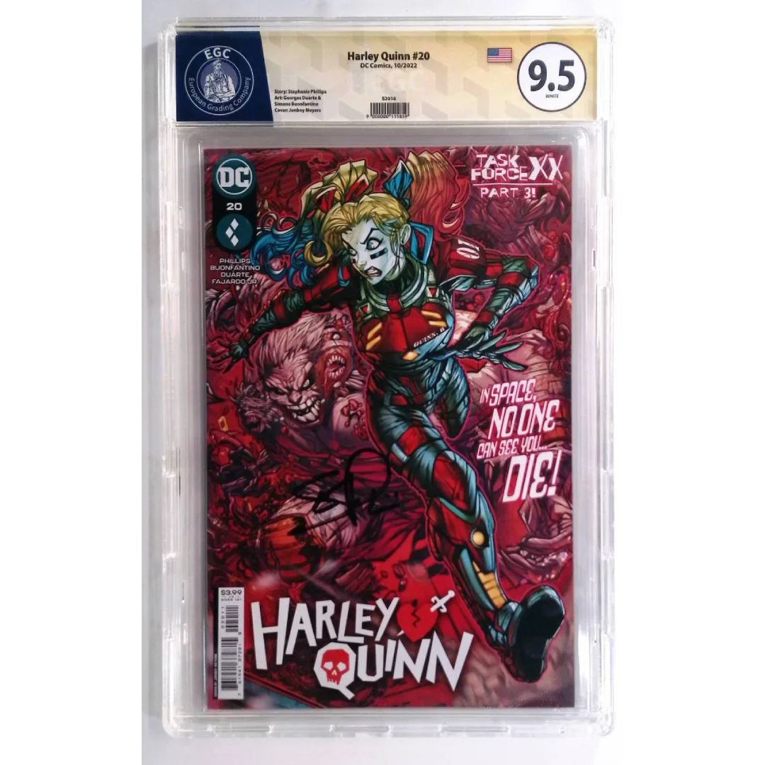 Harley Quinn #20 EGC 9.5 – Signed Stephanie Phillips – DC Comics USA - image 1