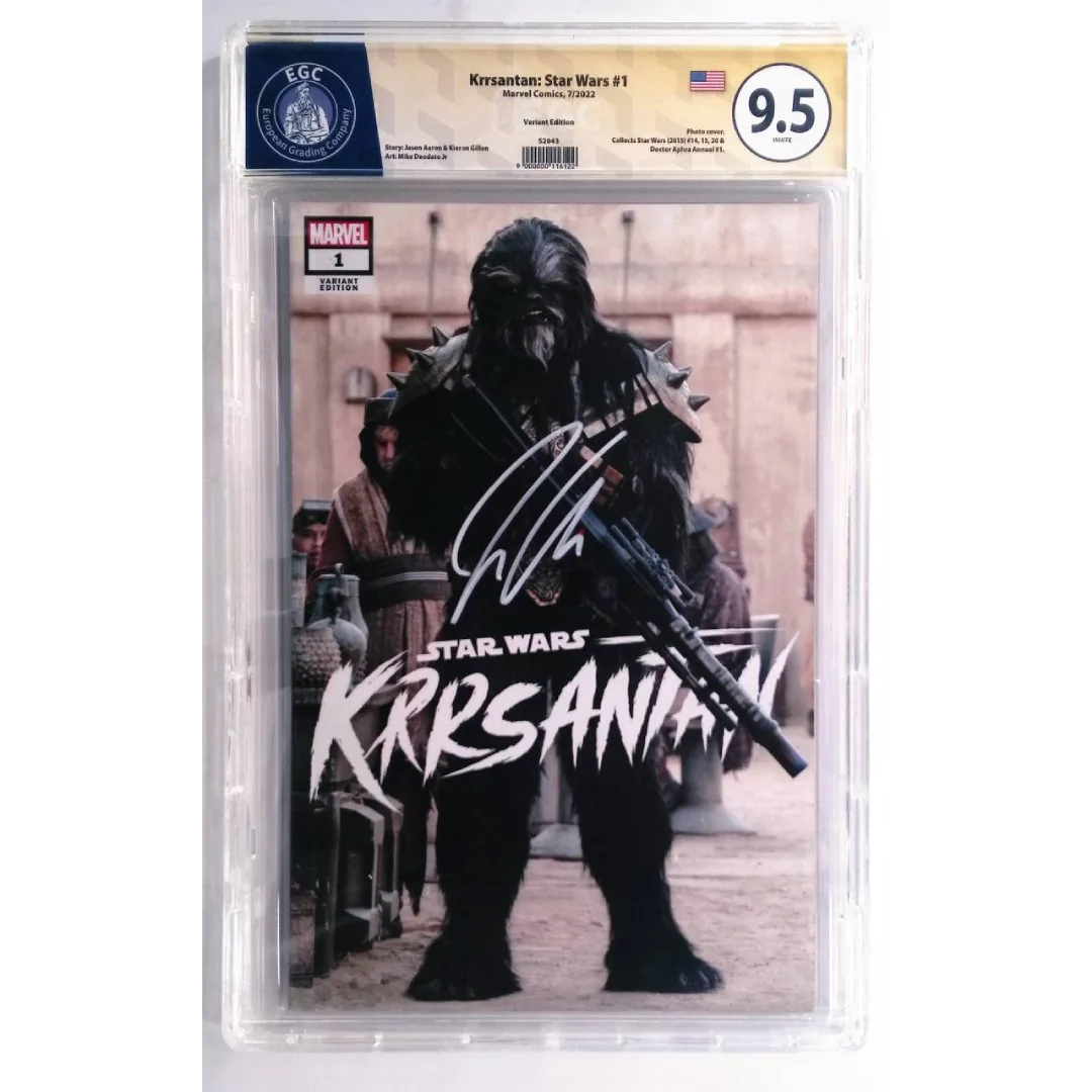Krrasantan: Star Wars #1 EGC Comics 9.5- Cover Variant Photo – Signed By Jason Aaron – Marvel Comics - image 1