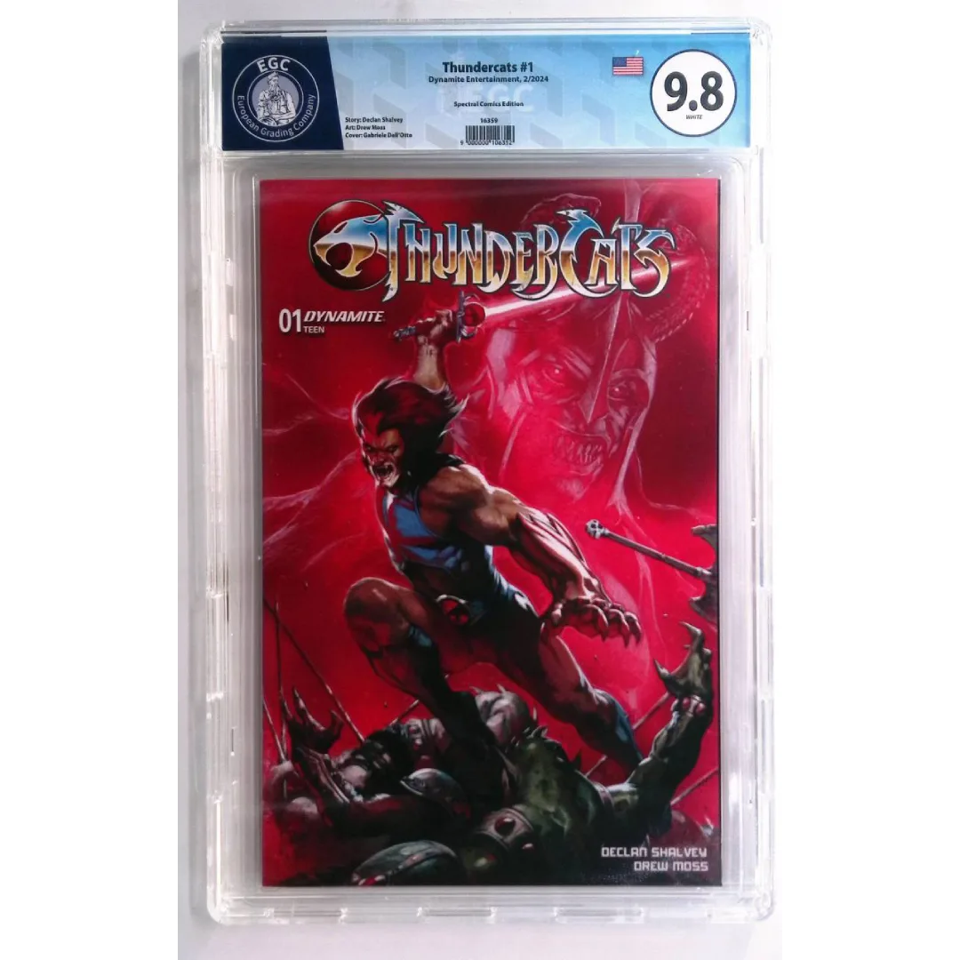 Thundercats #1 EGC Comics 9.8- Cover Gabriele Dell'otto- Dynamite Comics - image 1