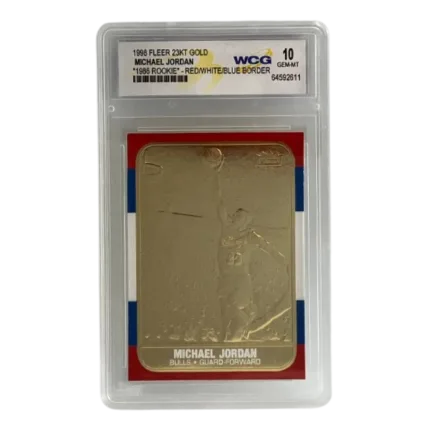 MICHAEL JORDAN-METALLIC RED/BLUE/WHITE BORDER