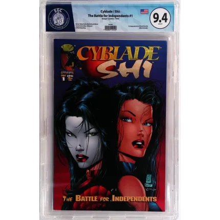Cyblade/Shi: the battle for independents #1 EGC Comics 9.4-1st appearance of Sara Pezzini (WITCHBLADE) – Image Comics USA