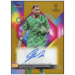 2023-24 Topps Finest UEFA Club Competitions - Autographs Gianluigi Donnarumma Gold Refractor 42/50