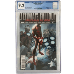ULTIMATE FALLOUT #4 CGC BLUE LABEL 9.2 1ST APPEARANCE of the new spider-man MILES MORALES