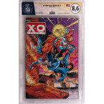 X-O Manowar : Yearbook #1 EGC Comics 8.6 signed by STEFANO RAFFAELE  – Valiant Comics