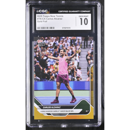 Topps Now Carlos Alcaraz- GEM MINT 10 CGC