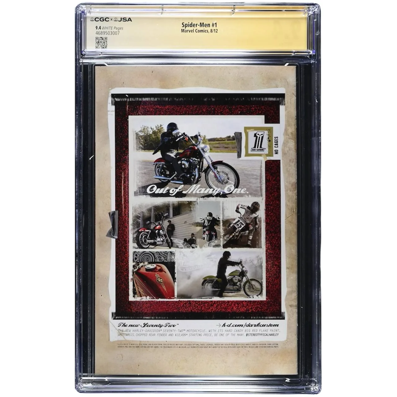 Spider-Men #1 CGC Yellow Label 9.4 Signed by Brian Michael Bendis - Sara Pichelli -First meeting of Peter Parker and Miles Morales- Marvel - image 2