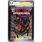 Spider-Men #1 CGC Yellow Label 9.4 Signed by Brian Michael Bendis - Sara Pichelli -First meeting of Peter Parker and Miles Morales- Marvel