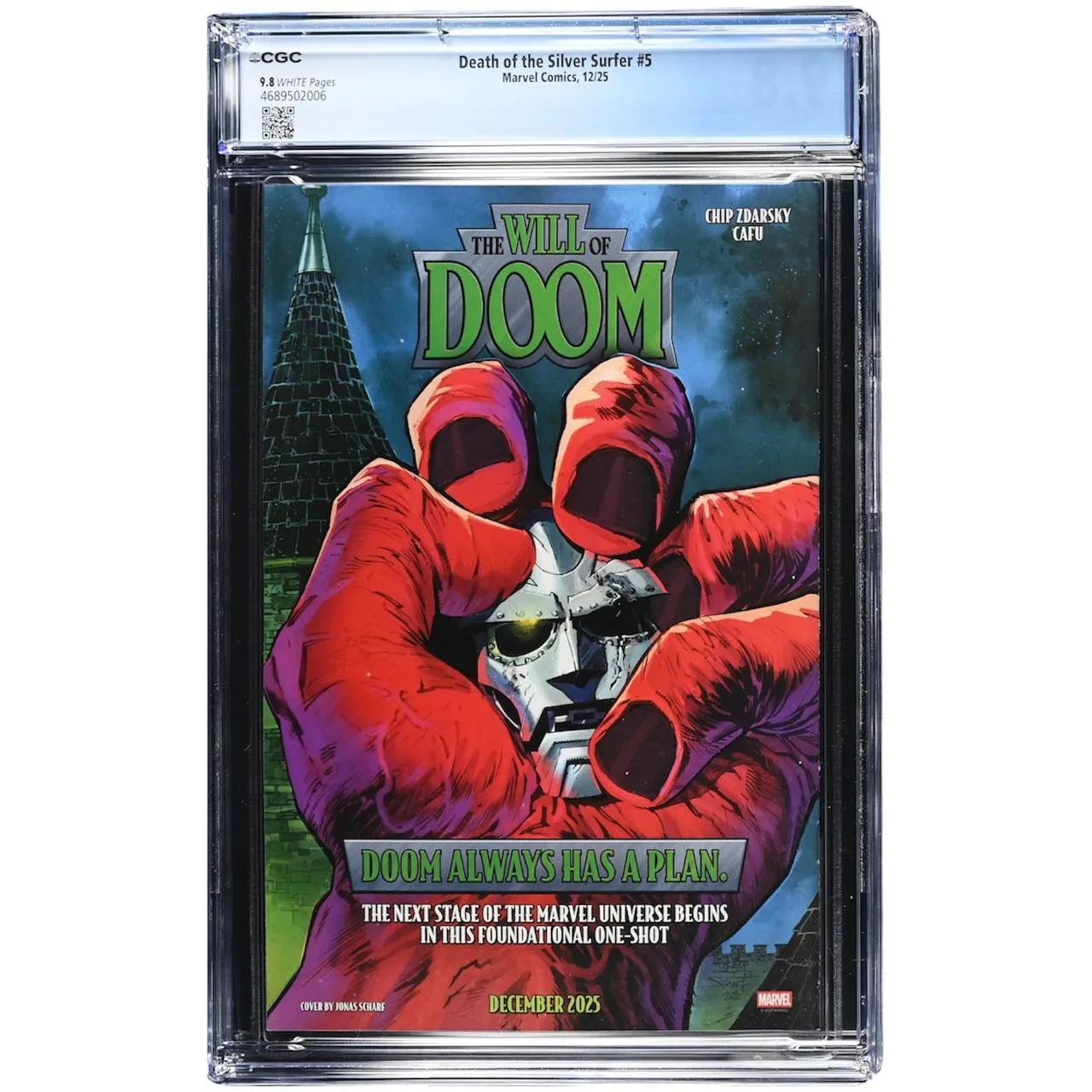 Death of the Silver Surfer #5 CGC Blue Label 9.8 -key issue Death of Silver Surfer-1st cover appearance of Kelly Koh as the Silver Surfer - Marvel - image 2