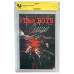 THE BOYS #1-CBCS yellow label 9.8  SIGNED by GARTH ENNIS- DYNAMITE COMICS