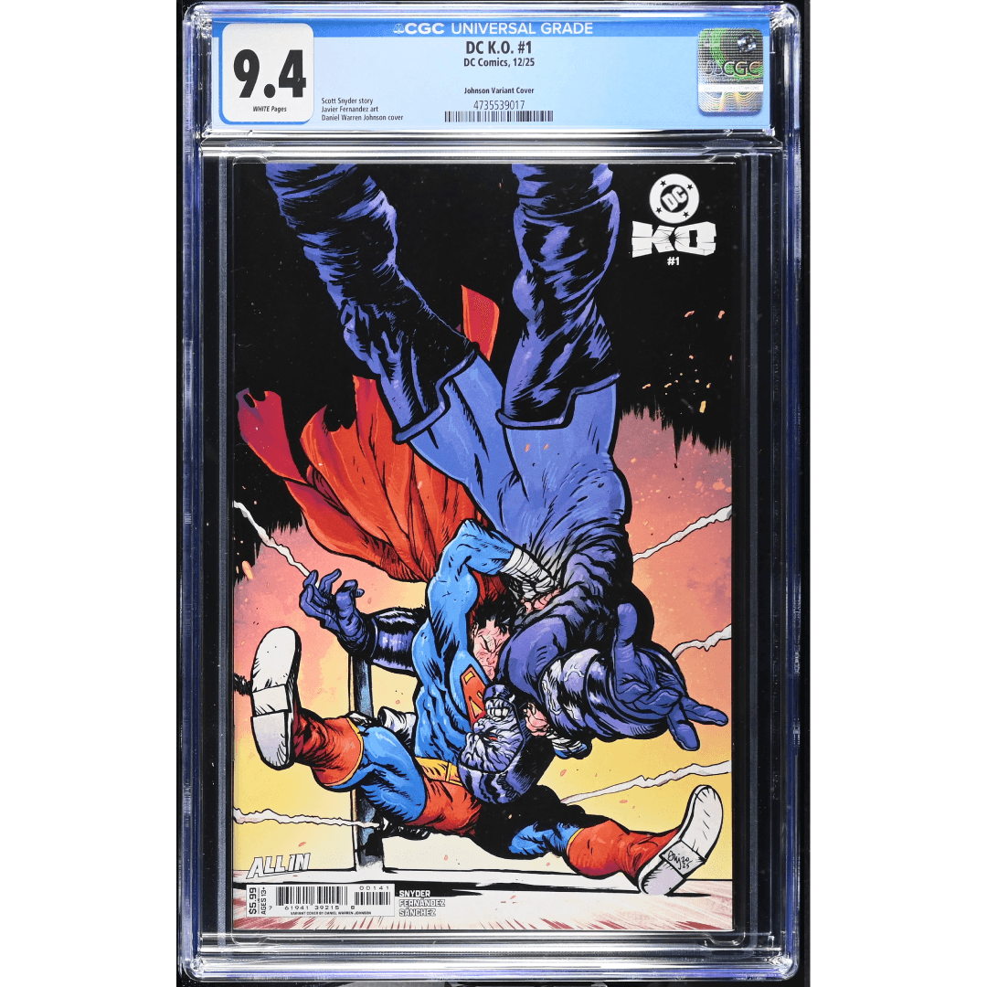 Nuovo progetto (35) DC K.O. #1 CGC Blue Label 9.4 -key issue 1st cameo team appearance of the three Destroyers- Johnson Variant Cover- DC comics - immagine 1