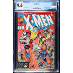 X-Men #1 CGC Blue Label 9.6-key issue 1st appearance of the Acolytes.-  Four different covers exist that form a single image by Jim Lee cover d- Marvel