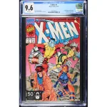 X-Men #1 CGC Blue Label 9.6-key issue 1st appearance of the Acolytes.- Four different covers exist that form a single image by Jim Lee cover d- Marvel