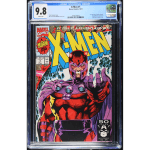 X-Men #1 CGC Blue Label 9.8-key issue 1st appearance of the Acolytes.-  Four different covers exist that form a single image by Jim Lee cover b- Marvel