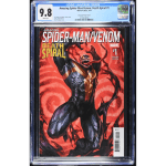 Amazing Spider-Man/Venom: Death Spiral #1 CGC Blue Label 9.8 -key issue 1st appearance Torment, a serial Killer- Variant cover by Skan - Marvel